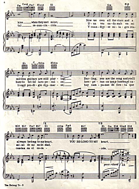 You Belong To My Heart